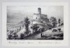 [LIPOWIEC]. Rozwaliny Zamku w Lipowcu. Ruines du Château à Lipowiec. Litografia form. 11,2x18,7 na ark. 14,8x21,9 cm
